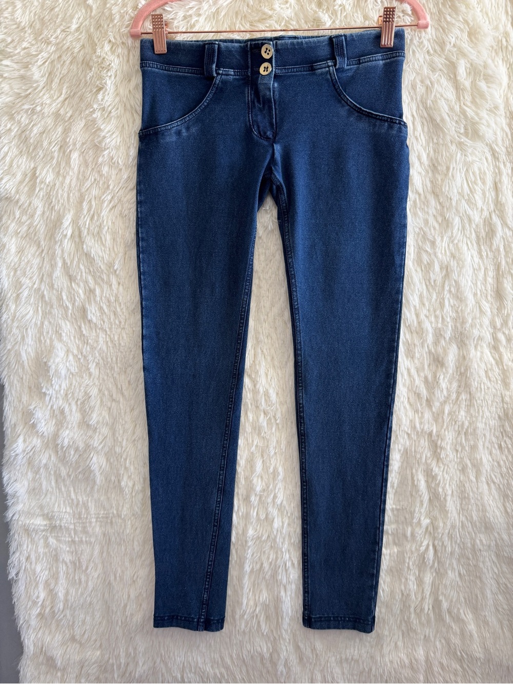 Freddy Womens WR.UP Push-Up Shaping Skinny Jeans Size 6/M Blue Booty Capsule